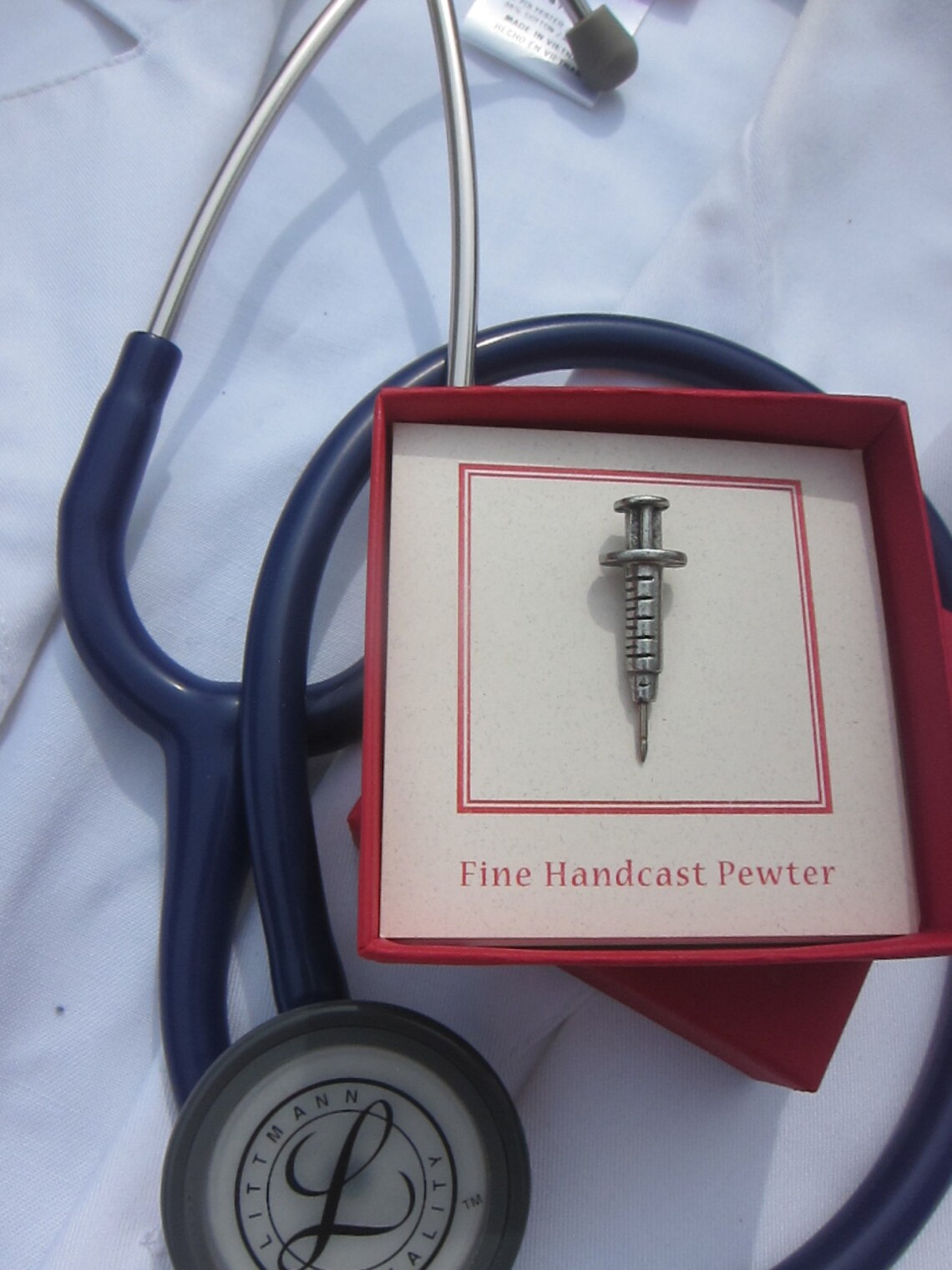 Syringe Lapel Pin CC427 White Coat Pins for Nurses and Etsy