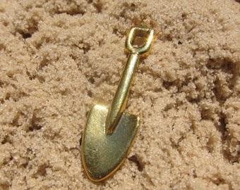 Gold Shovel Lapel Pin-CC228G- Groundbreaking Lapel Pins- Shovel, Dig, Digging, Construction, Gardening, Tools