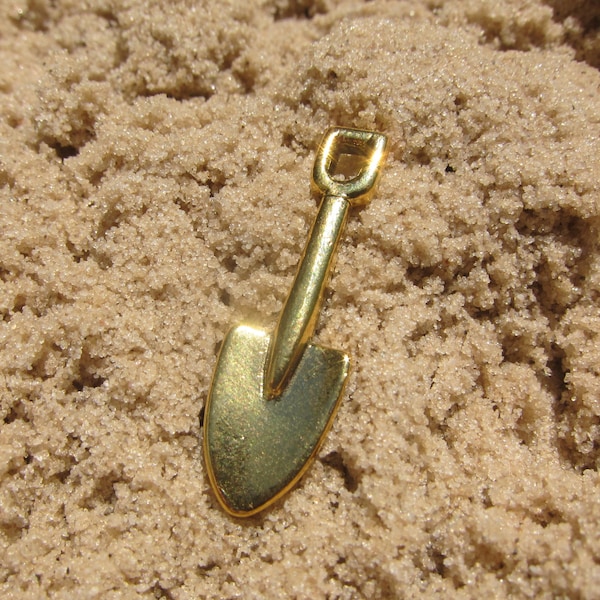 Gold Shovel Lapel Pin-CC228G- Groundbreaking Lapel Pins- Shovel, Dig, Digging, Construction, Gardening, Tools