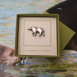 Tapir Pin Tapir Pewter Lapel Pin- CC645- Animal, Zoo, Herbivore, and Primitive ...