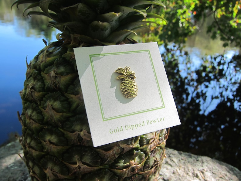 Gold Pineapple Lapel Pin CC111G Pineapple Hospitality Etsy