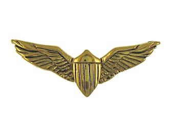 Gold Pilot Wings Lapel Pin-CC497G- Aviation Pins