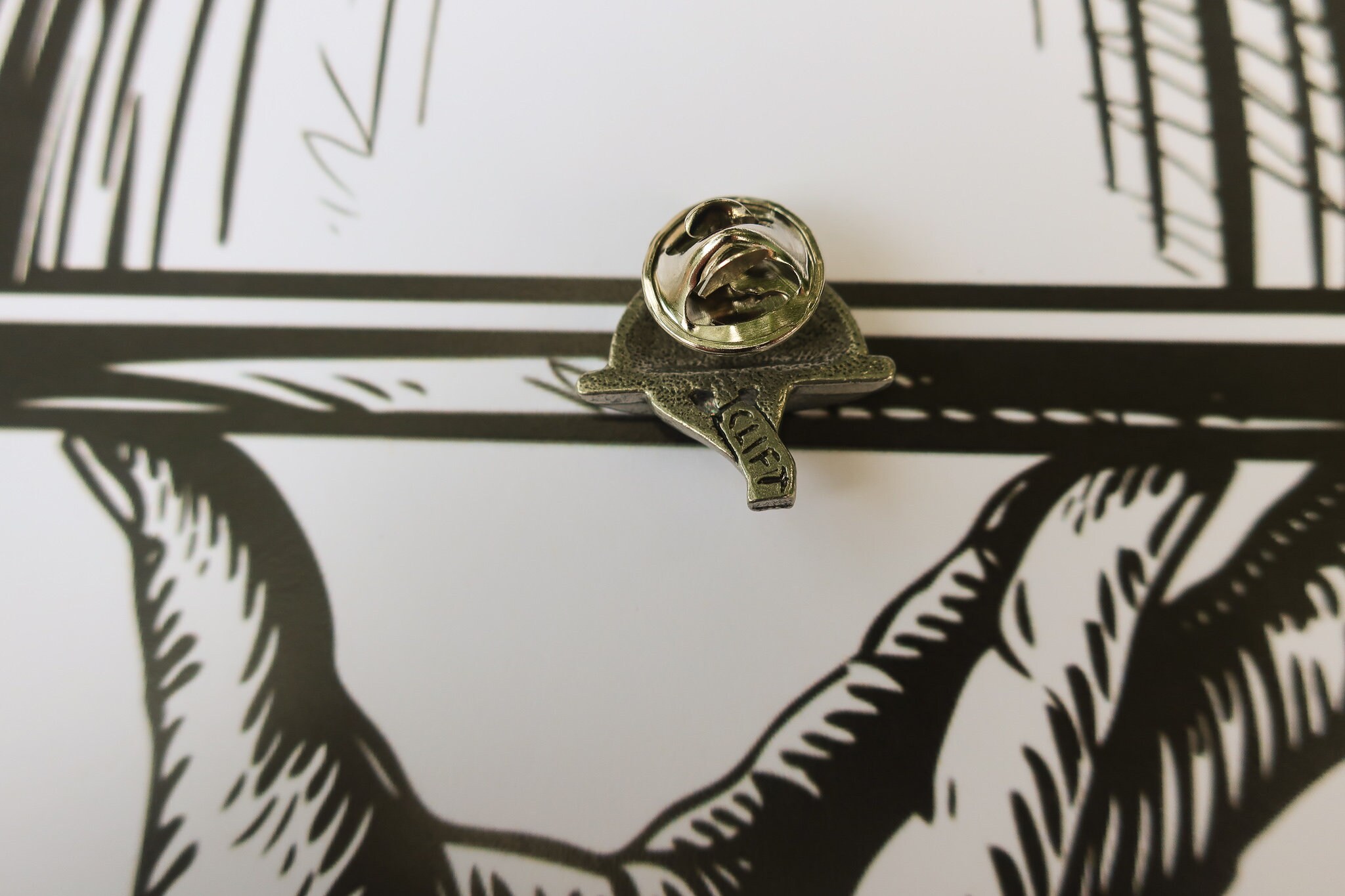 Waiter's Tray Pewter Lapel Pin- CC476- Restaurant, Catering, Server ...