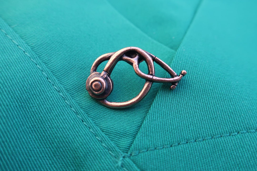 Copper Stethoscope Lapel Pin CC517C Nurse, Doctor, and Medical Pins