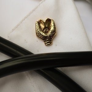 Thyroid Gold Dipped Pewter Lapel Pin- CC649G- Thyroid Disease, Glands, Medical, Hyperthyroidism, and Hypothyroidism Pins