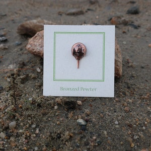 Copper Horseshoe Crab Lapel Pin CC123C Ocean, Beach, Sea Side, Marine, Marine Animals and Aquarium Pins image 4