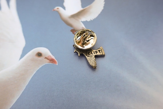 Badge Fashion Men's Suit Accessory White Dove Lapel Pin 