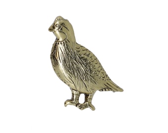 Quail Gold Lapel Pin-CC733G- Bird, Wildlife, and Animal Pins