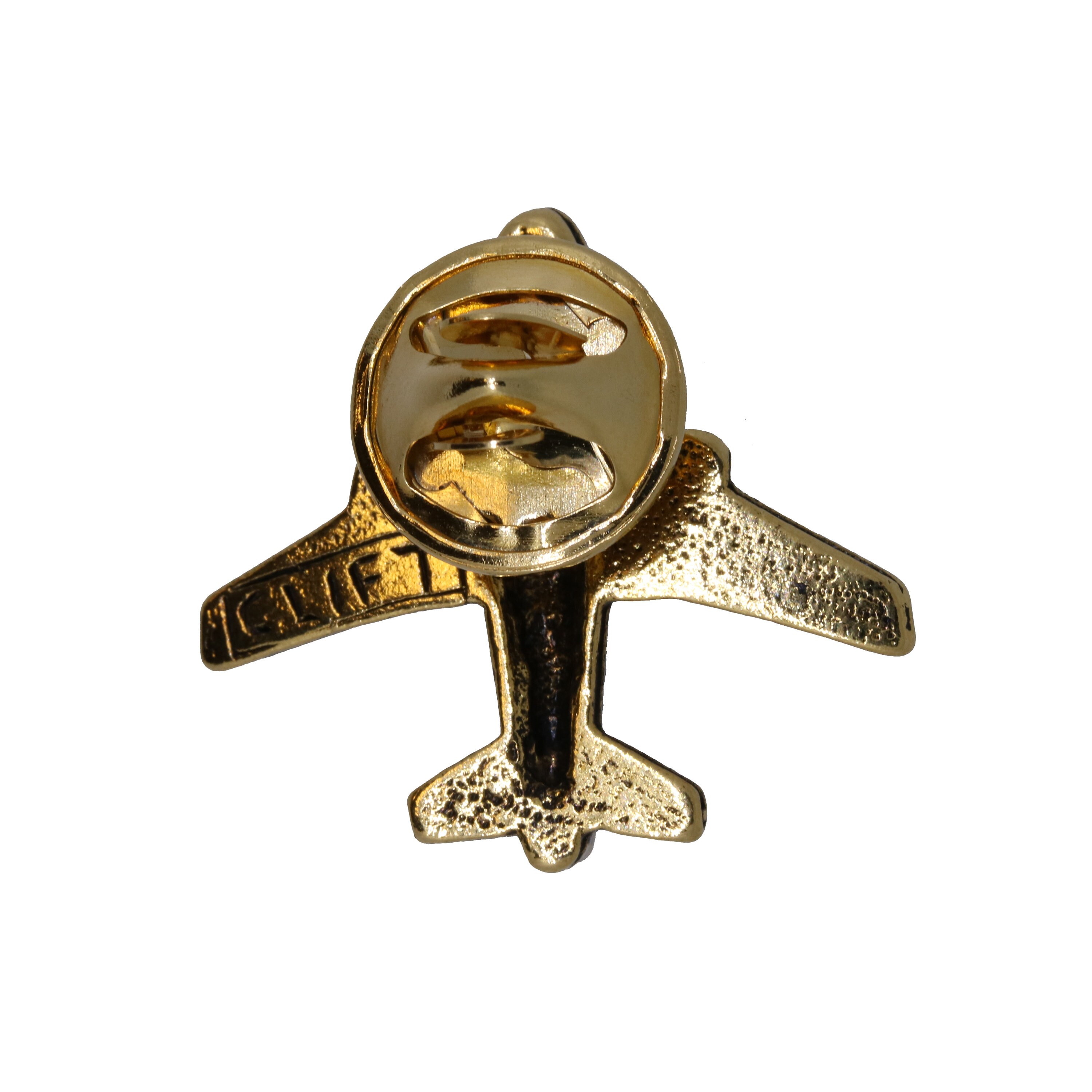 Jet Airplane Gold Lapel Pin- CC699G- Aviation Pins for Pilots