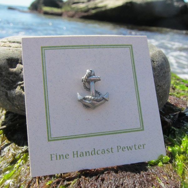 Anchor Lapel Pin - CC414- Ocean, Seaside, Beach, Marine, Nautical, Boating, and Yachting Lapel Pins