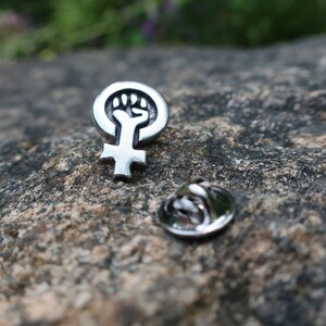 Feminist Power Lapel Pin CC640 Votes for Women, Votes, Feminist, Women's Rights, MeToo, TimesUp, and Women's Equality Pins image 6