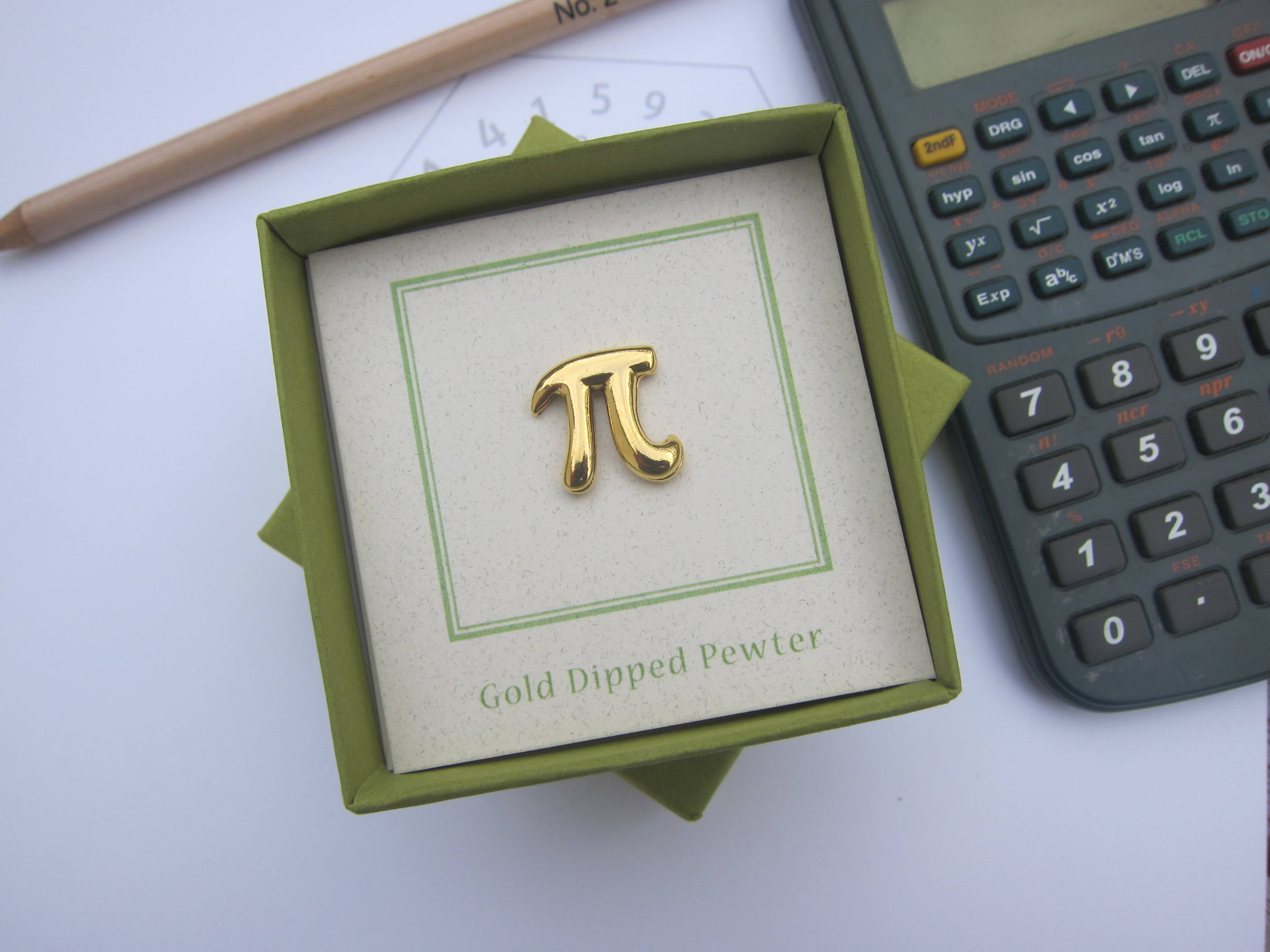 Gold Pi Lapel Pin- CC295G- Math Pins for Mathematicians, Math Teachers ...