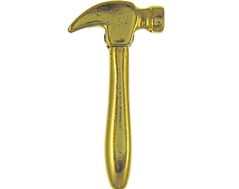 Gold Hammer Lapel Pin-CC170G- Handy Man, Construction, and Tool Pins