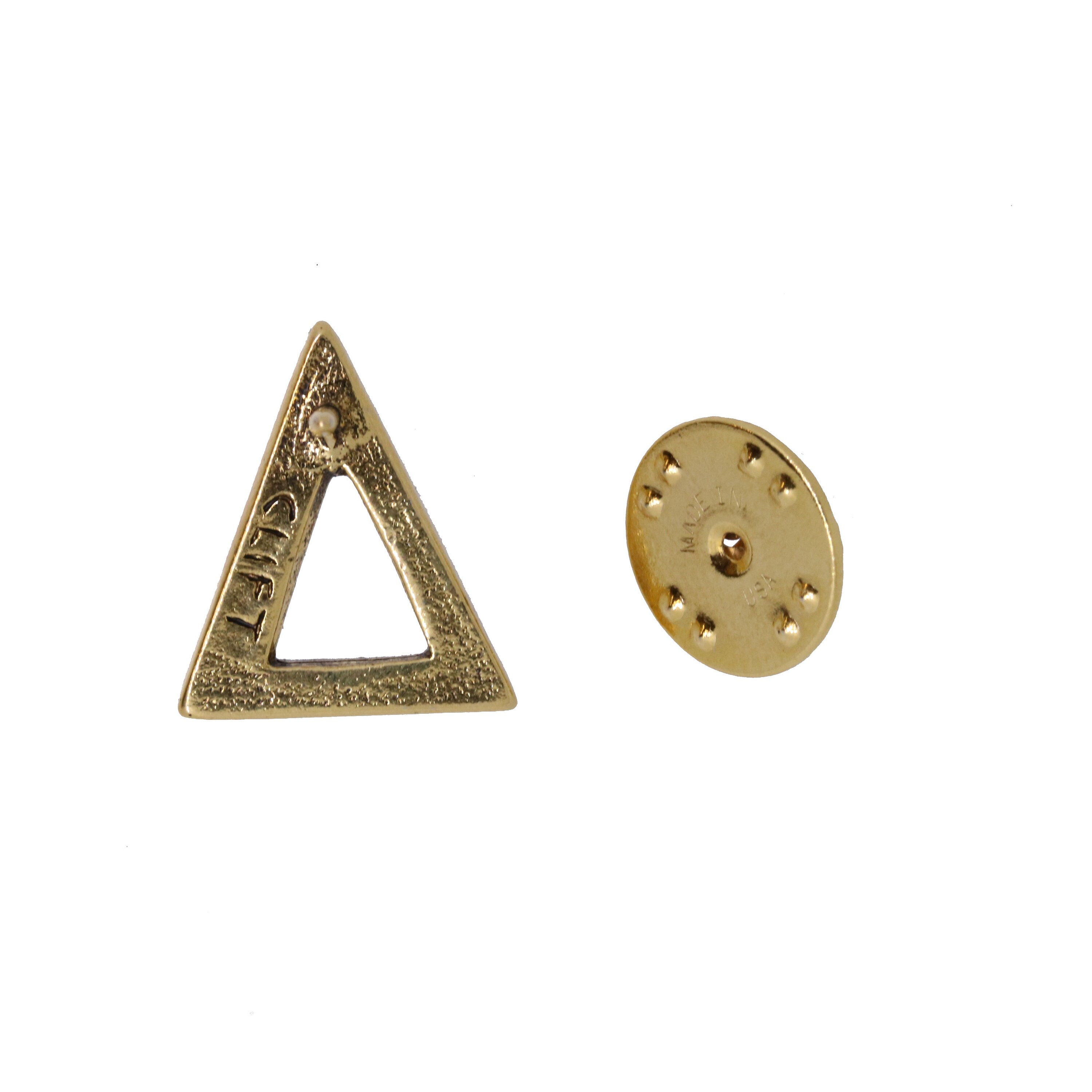 Amc Math Label Pin Delta Gold Dipped Pewter Lapel Pin- CC595G- Mathematics, Math Teacher ...