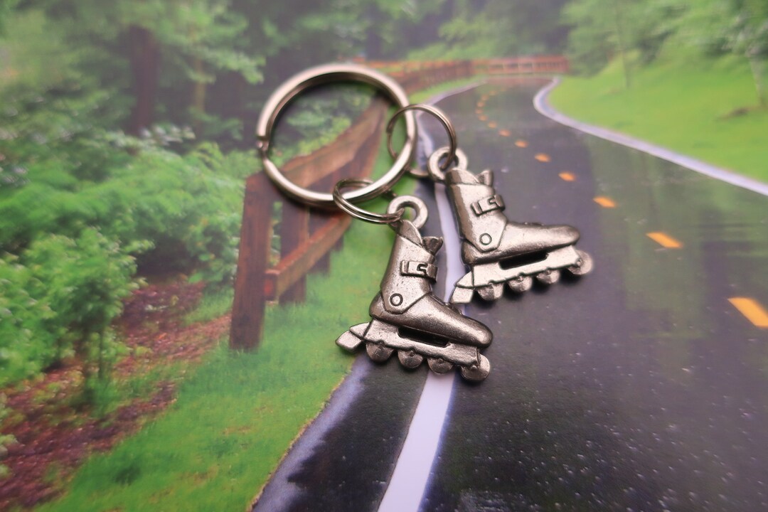 Roller Blades Keychain K107 Rollerblades, Rollerblading, Bike Path