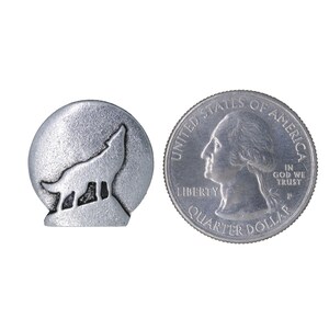 Wolf Head Pewter Pewter Pin Badge - Hand Made In Cornwall - Foto 7
