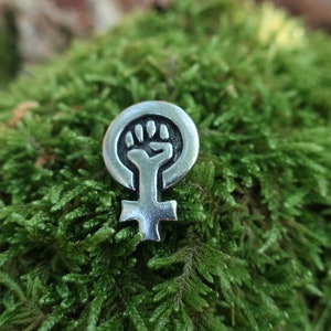 Feminist Power Lapel Pin CC640 Votes for Women, Votes, Feminist, Women's Rights, MeToo, TimesUp, and Women's Equality Pins image 9