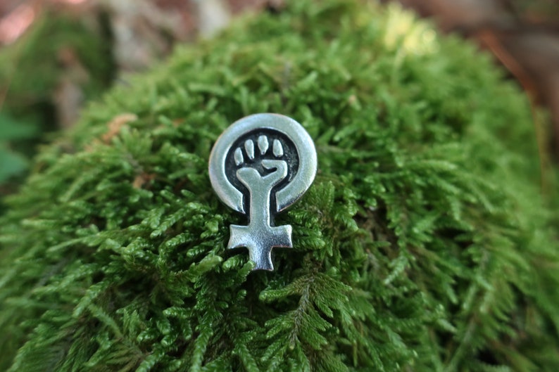 Feminist Power Lapel Pin CC640 Votes for Women, Votes, Feminist, Women's Rights, MeToo, TimesUp, and Women's Equality Pins image 9