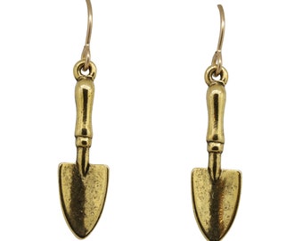 Trowel Dangle Earrings from our Charmed Collection- CHE106G- Trowels, Garden, and Garden Club Accessories and Jewelry