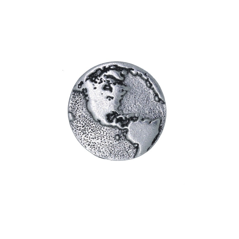 The Americas Lapel Pin CC289 World, Globe, North America, South America, America, Earth Pins image 2