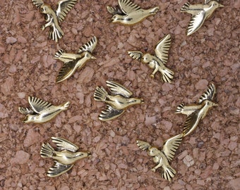 Bird Pushpins- PN127-Home Office- Bird Thumbtacks for a Decorative Corkboard