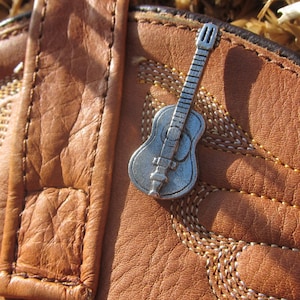 Acoustic Guitar Lapel Pin - CC193- Music, Band, Music Teacher, and Guitar Pins