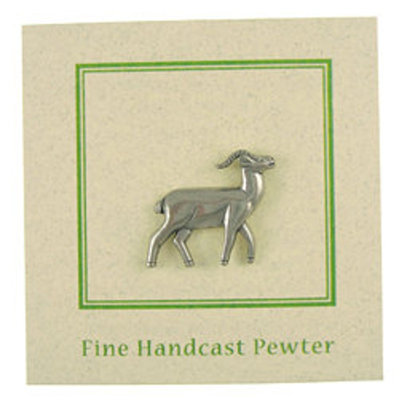 African Animals Wildlife and Zoo Animals Antelope Lapel Pin Gazelles CC249- Pronghorn