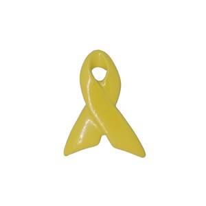 Yellow Ribbon Pin- Raise Awareness for Adoption, Bladder and Liver Cancer, Endometriosis, Hope, Hunger, Military, and Suicide Prevention image 4