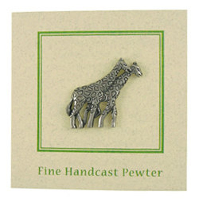 Giraffes Lapel Pin CC252 Safari and Zoo Animal Pins Etsy