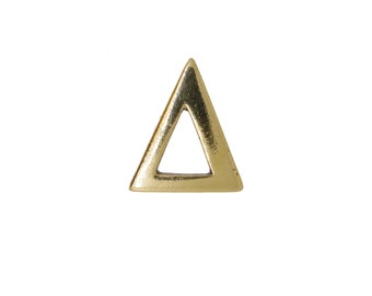 Delta Gold Dipped Pewter Lapel Pin- CC595G- Mathematics, Math Teacher, Greek Letters, and Calculus Pins