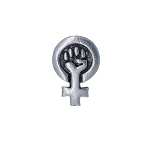 Feminist Power Lapel Pin CC640 Votes for Women, Votes, Feminist, Women's Rights, MeToo, TimesUp, and Women's Equality Pins image 2