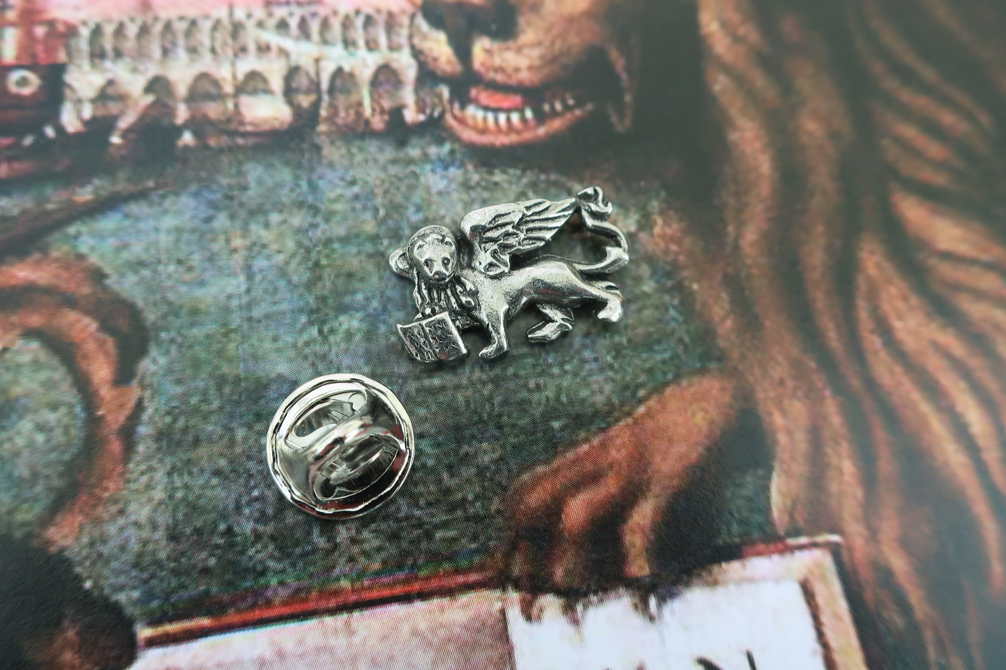 St. Mark's Lion Lapel Pin - CC508- Lion of St. Mark, Venice, Italy
