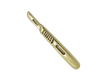 Gold Scalpel Lapel Pin- CC538G- Medical and Hospital Lapel Pins for Doctors, Surgeons, and Nurses