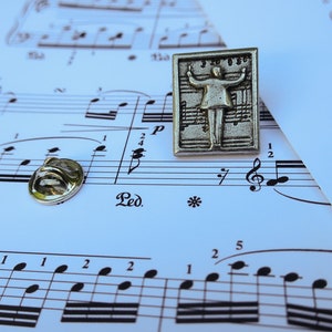 Music Conductor Lapel Pin CC337 Musica, Orchestra, Banda e Pin insegnante di musica immagine 7