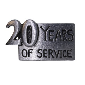 20 Years of Service Lapel Pins- CC608- Employee and Volunteer Appreciation and Recognition Pins
