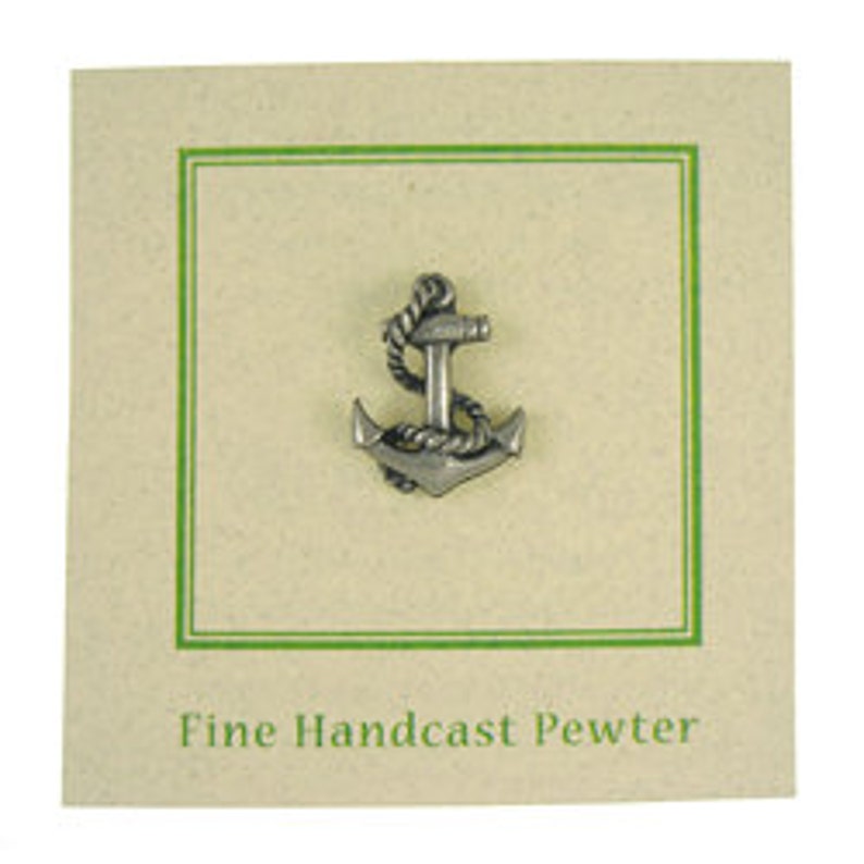 Anchor Lapel Pin CC414 Ocean, Seaside, Beach, Marine, Nautical, Boating, and Yachting Lapel Pins image 5