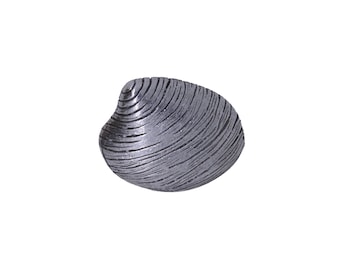 Clam Pewter Lapel Pin- Quahog, Shell, and Seafood Lapel Pins