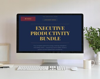 Executive Productivity Bundle — Energy Management Meeting Audit Delegation and Weekly Review System for Leaders