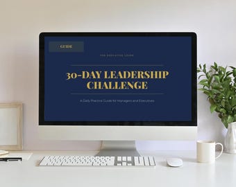 30 Day Leadership Challenge — Daily Manager Development Guide with Reflections Actions and Accountability PDF