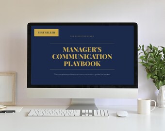 Manager Communication Playbook — 15 Email Templates Scripts BLUF Method and Executive Presence Guide PDF