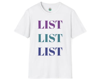 Reseller T-Shirt | Bold List Graphic, Soft Cotton Tee
