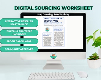 Reseller Sourcing Starter Pack | Inventory Building Guide | Printable PDF for eBay, Poshmark, & FBA Sellers