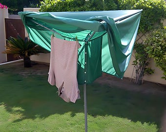 Clothesmac - rotary dryer with fitted waterproof cover