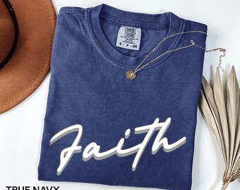 Camiseta cristiana Faith / Camiseta Comfort Colors®