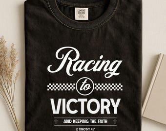 Camiseta Comfort Colors® "Rumbo a la victoria: Manteniendo la fe" / Camiseta con versículo bíblico, camiseta cristiana