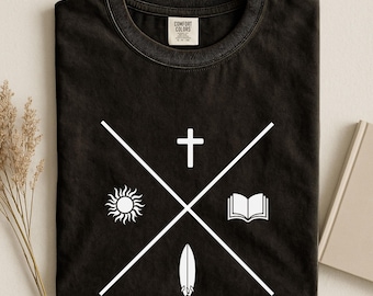 Camiseta Comfort Colors® con motivos de Jesús, la Biblia, el sol y el surf / Camiseta cristiana