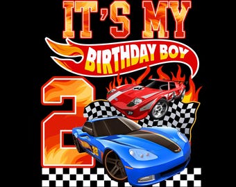 Es mi segundo cumpleaños, niño, diseño de autos de carreras, niño de cumpleaños con auto de carreras PNG, sublimación de segundo cumpleaños, diseño PNG de niño de cumpleaños, sublimación PNG