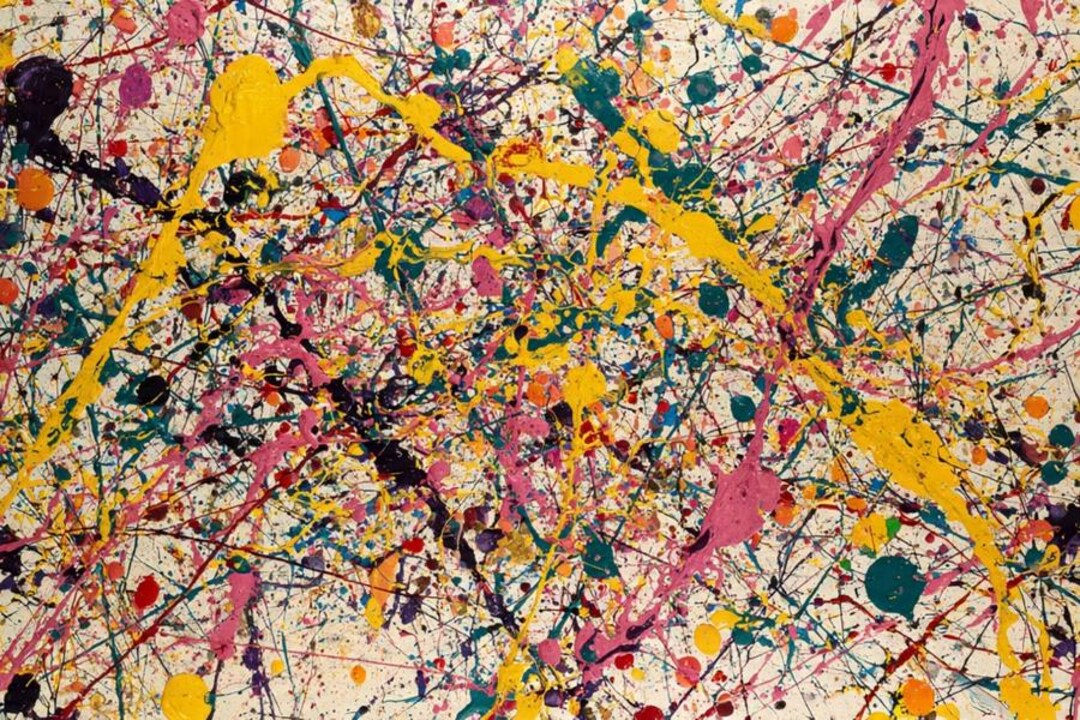 Colorful Abstract Splatter Wall Art | Modern Drip Paint Printable ...