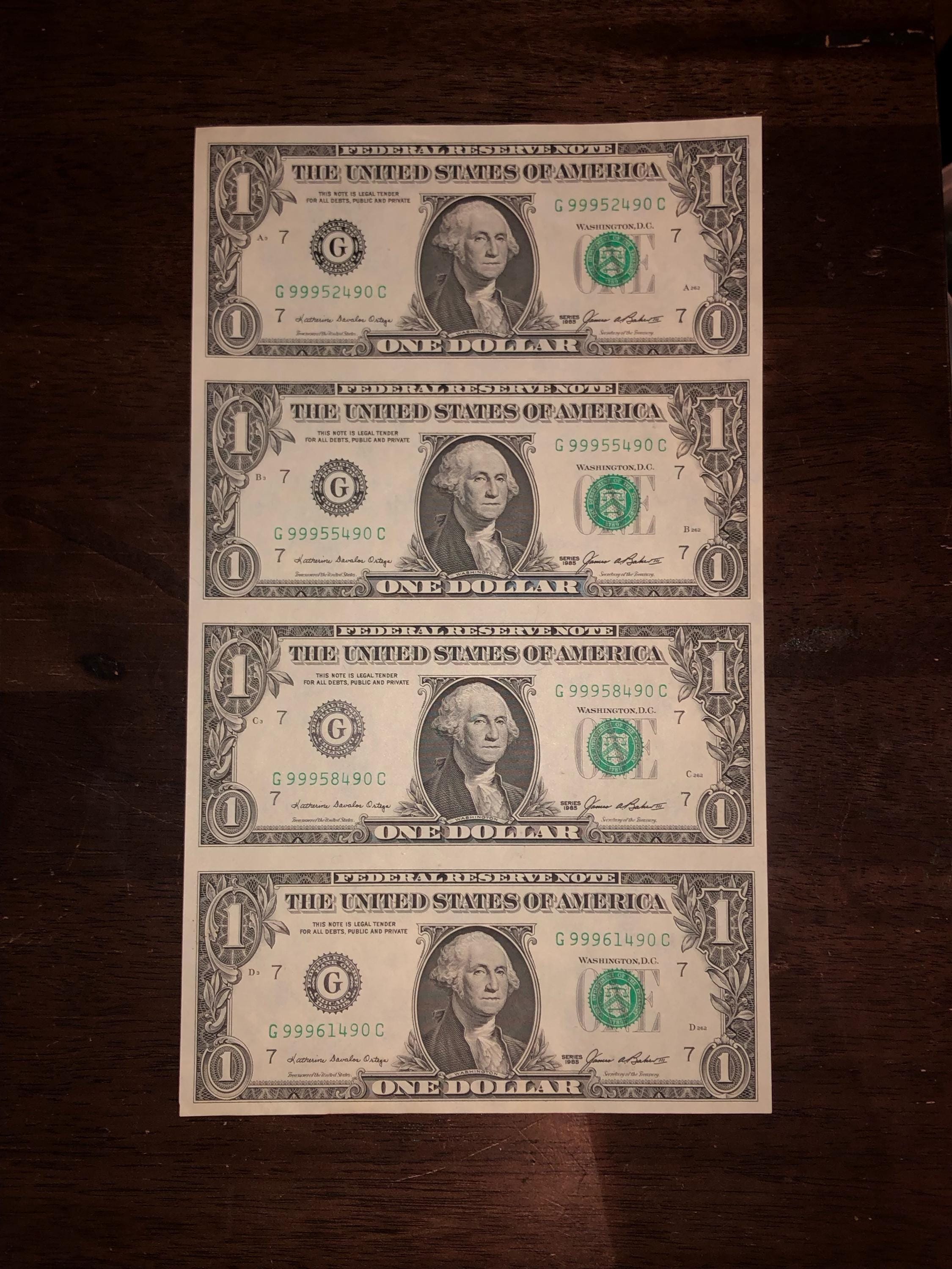 Old 1 dollar bill - Etsy 日本
