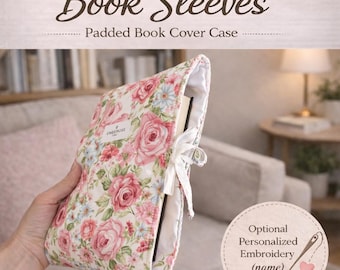 Funda de tela hecha a mano con lazos para libros: Funda protectora para Kindle - algodón - Funda para Biblia